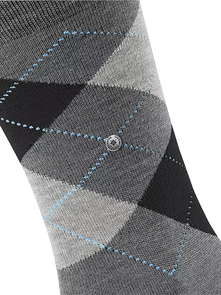 BURLINGTON | Calcetines para hombre EDINBURGH asfalto mel | Gris