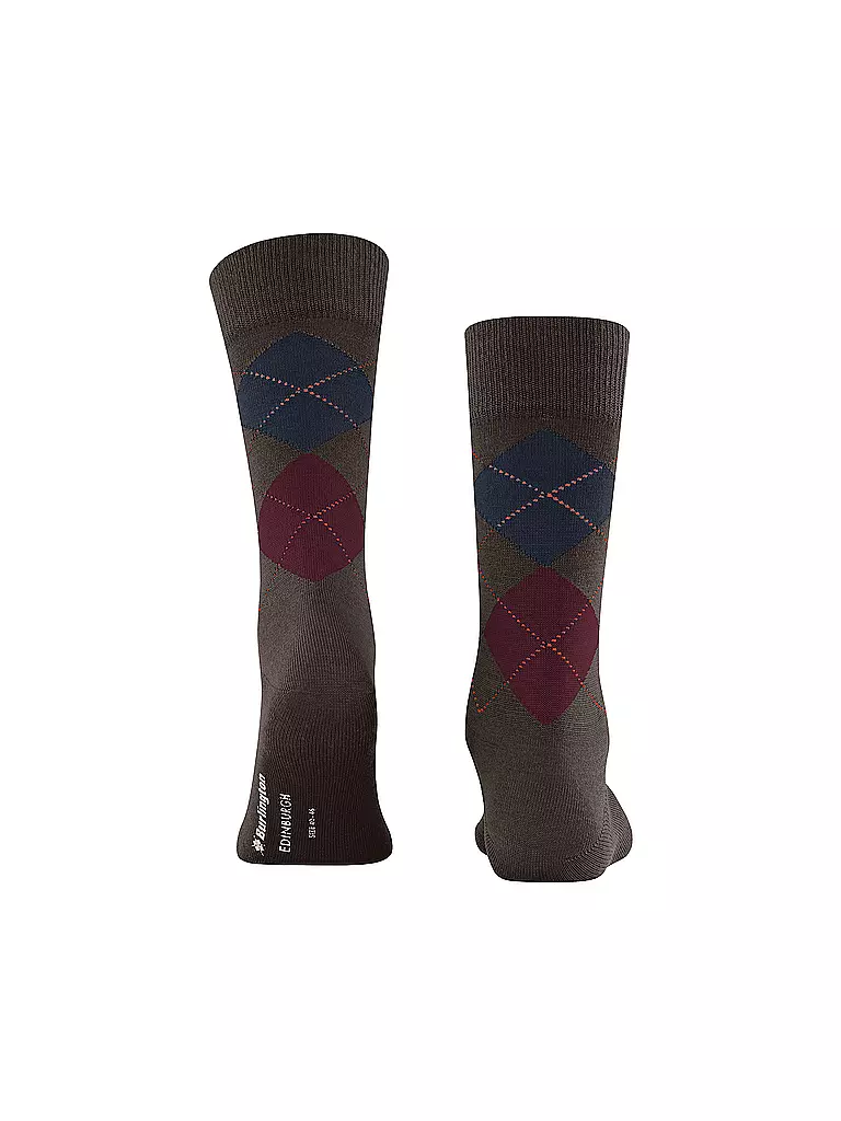 BURLINGTON | Calcetines para hombre EDINBURGH marrón oscuro | Marrón