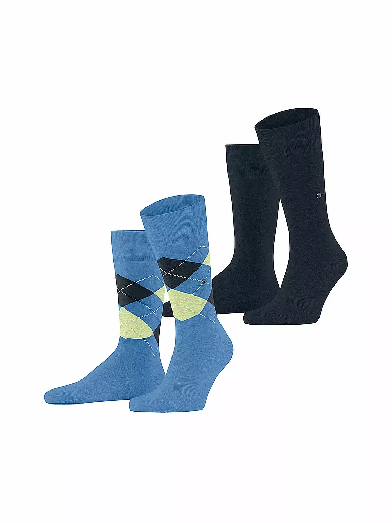 BURLINGTON | Calcetines para hombre EVERYDAY, paquete de 2, 40-46 marina | Azul