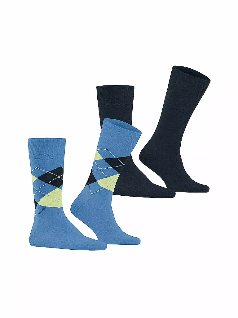 BURLINGTON | Calcetines para hombre EVERYDAY, paquete de 2, 40-46 marina | Azul