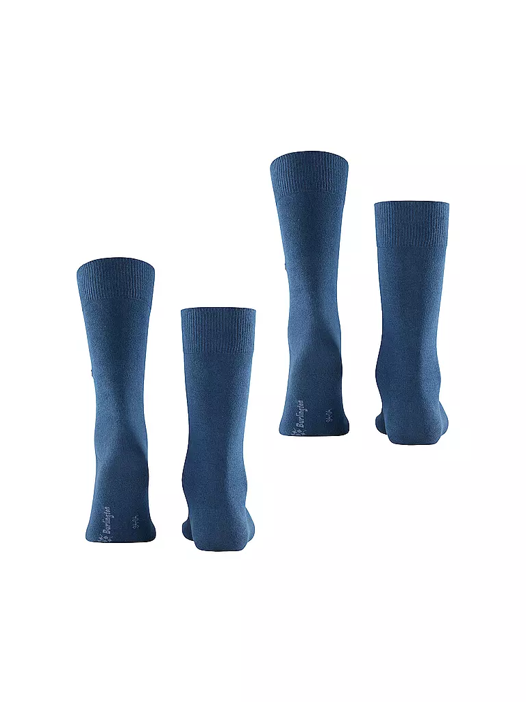 BURLINGTON | Calcetines para hombre EVERYDAY, paquete de 2, talla 40-46, azul marino oscuro | 