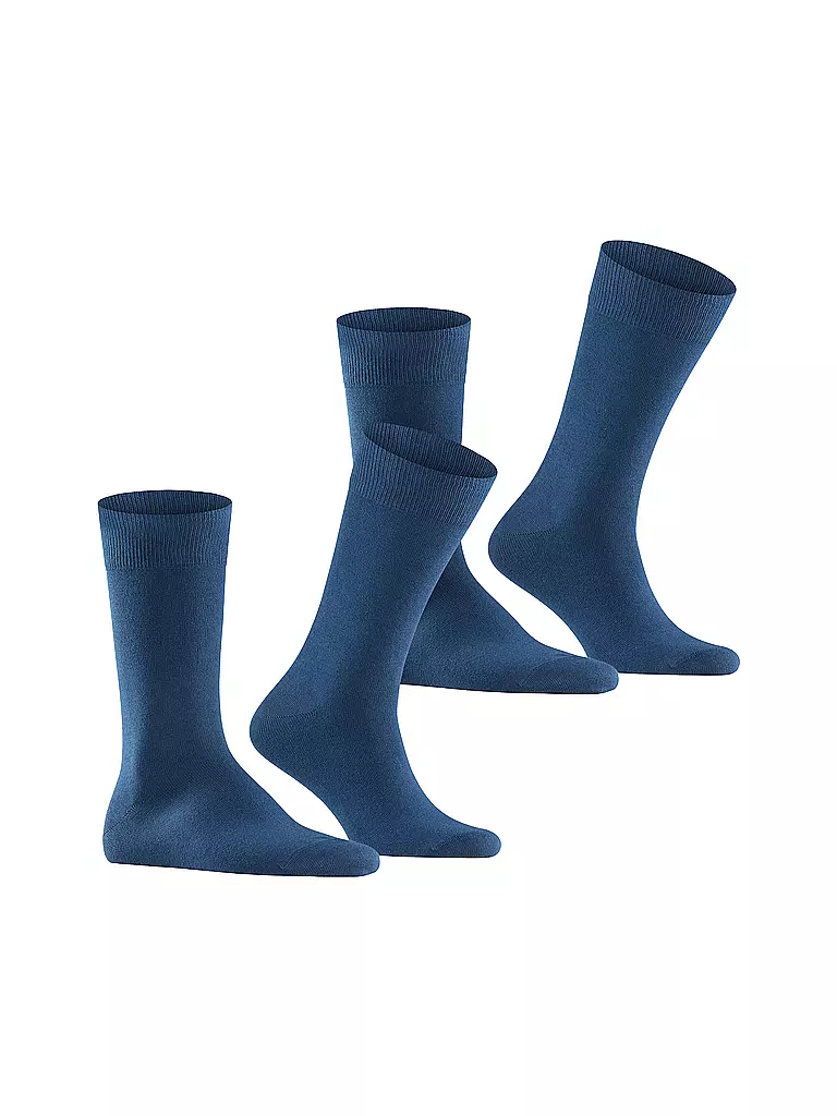 BURLINGTON | Calcetines para hombre EVERYDAY, paquete de 2, talla 40-46, azul marino oscuro | 