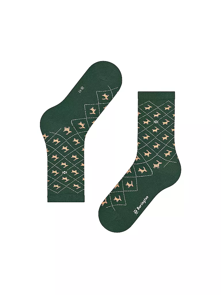 BURLINGTON | Calcetines REINDEER 36-41 eucalyptus | Verde
