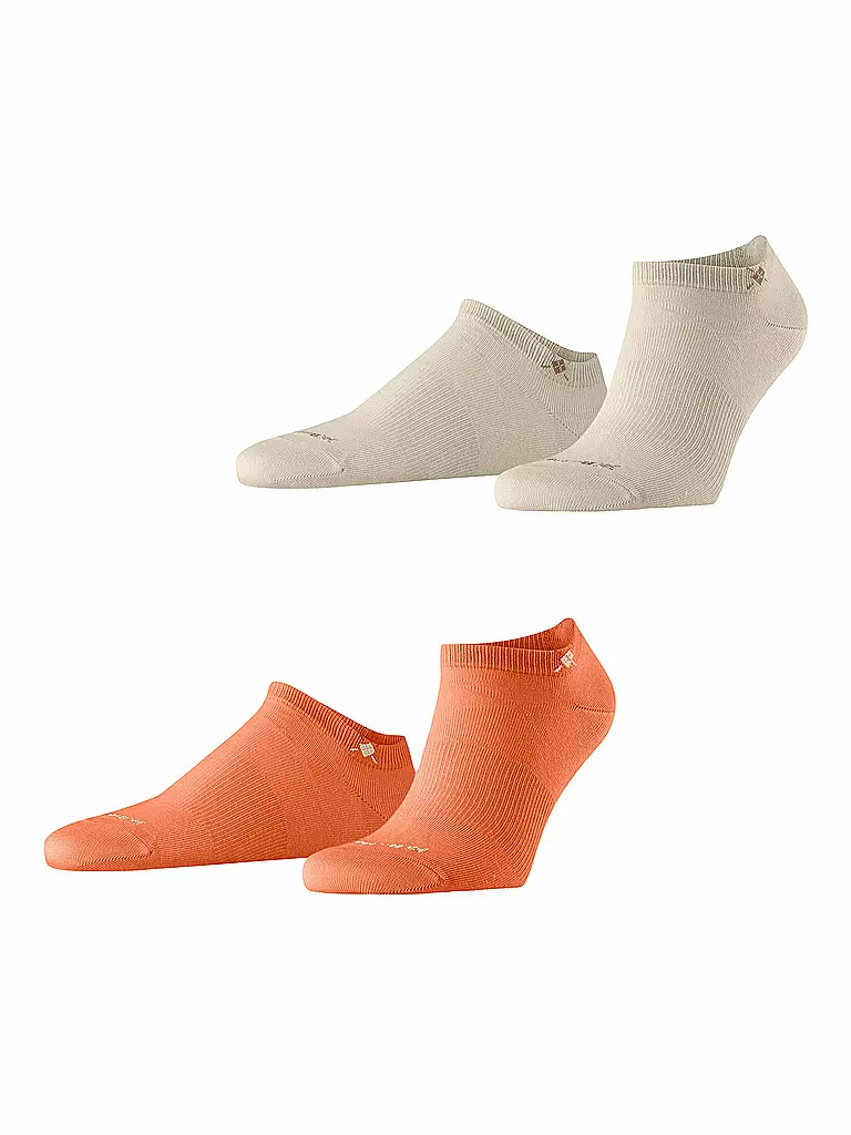 BURLINGTON | Calcetines sneaker para hombre EVERYDAY, paquete de 2, 40-46 calabaza | Naranja