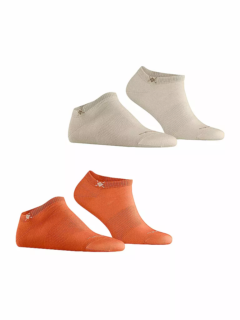 BURLINGTON | Calcetines sneaker para hombre EVERYDAY, paquete de 2, 40-46 calabaza | Naranja