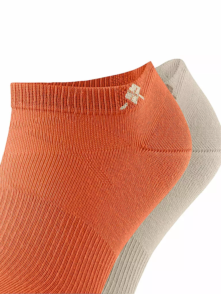 BURLINGTON | Calcetines sneaker para hombre EVERYDAY, paquete de 2, 40-46 calabaza | Naranja