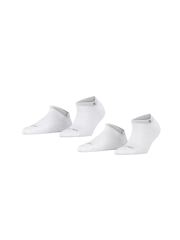 BURLINGTON | Damen Sneaker-Socken 2er Pkg. EVERYDAY 36-41 white | Blanco