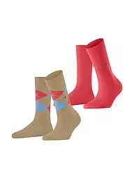BURLINGTON | Calcetines de mujer EVERYDAY, paquete de 2, talla 36-41, denim claro | Beige