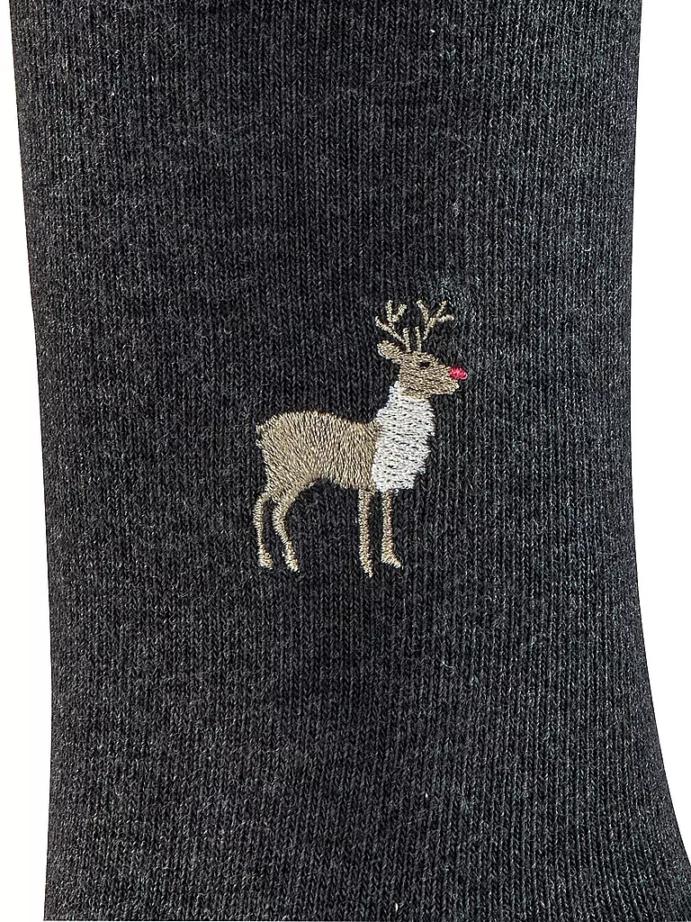 BURLINGTON | Damen Socken Geschenkebox 2er Pkg 36-41 EVERYDAY X-MAS BOX sortiment | Gris