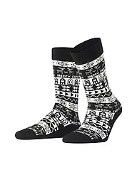 BURLINGTON | Damen Socken MERRY CHRISTMAS 36-41 black | Negro