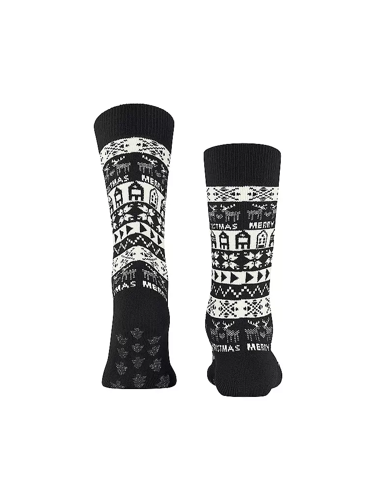 BURLINGTON | Damen Socken MERRY CHRISTMAS 36-41 black | Negro