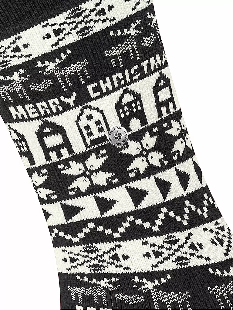 BURLINGTON | Damen Socken MERRY CHRISTMAS 36-41 black | Negro