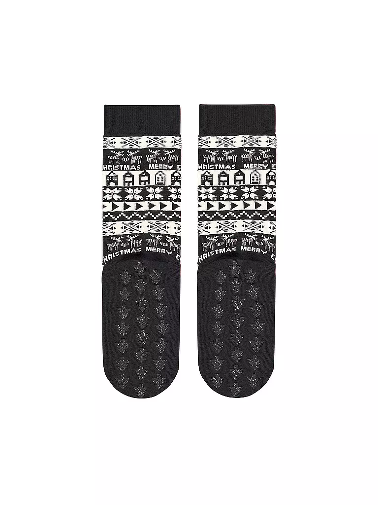 BURLINGTON | Damen Socken MERRY CHRISTMAS 36-41 black | Negro