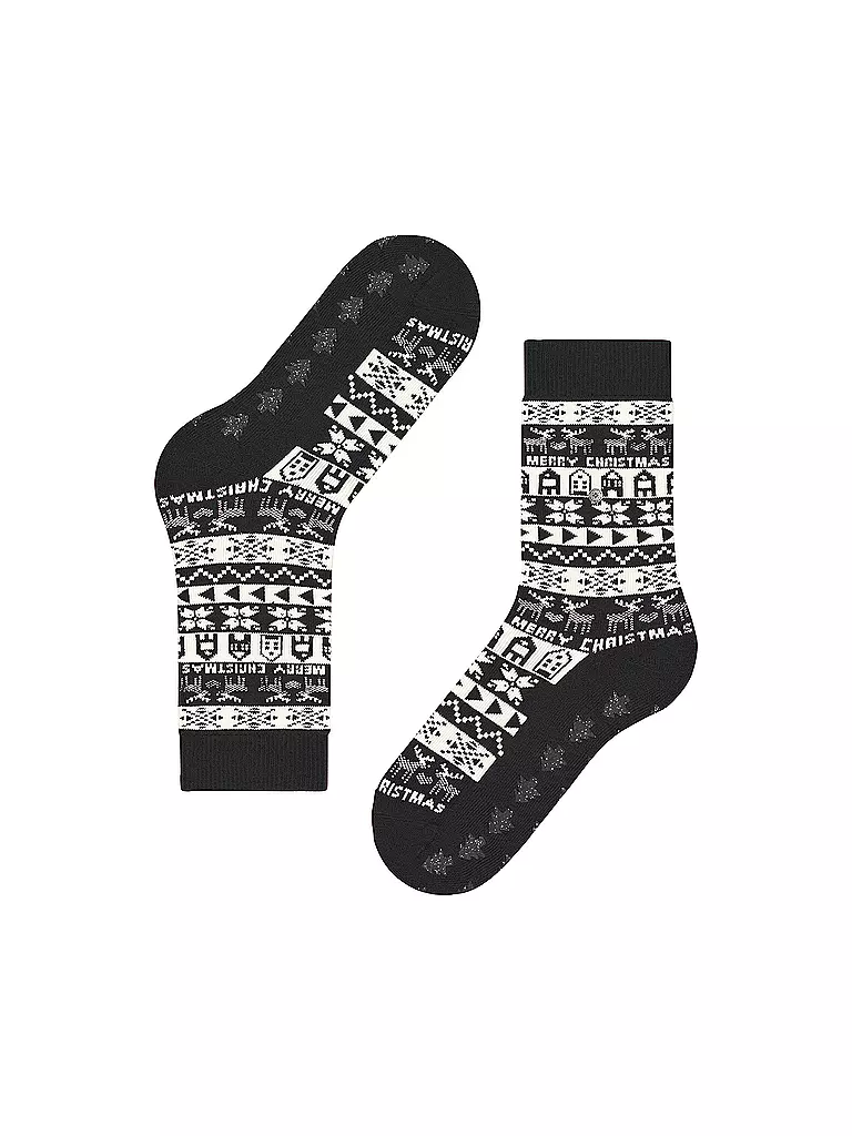BURLINGTON | Damen Socken MERRY CHRISTMAS 36-41 black | Negro