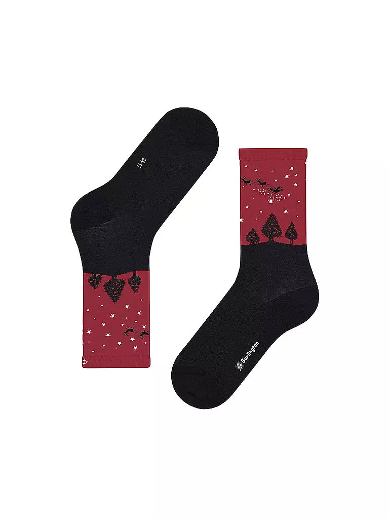 BURLINGTON | Damen Socken SILENT NIGHT 36-41 black | Negro