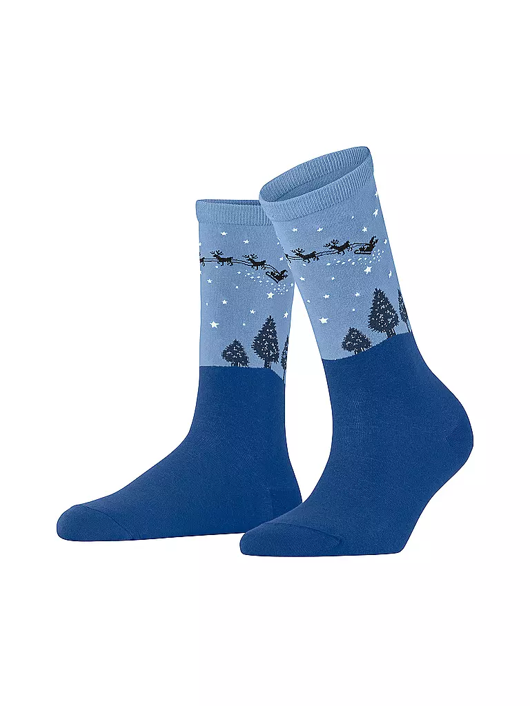 BURLINGTON | Damen Socken SILENT NIGHT 36-41 yve | Azul
