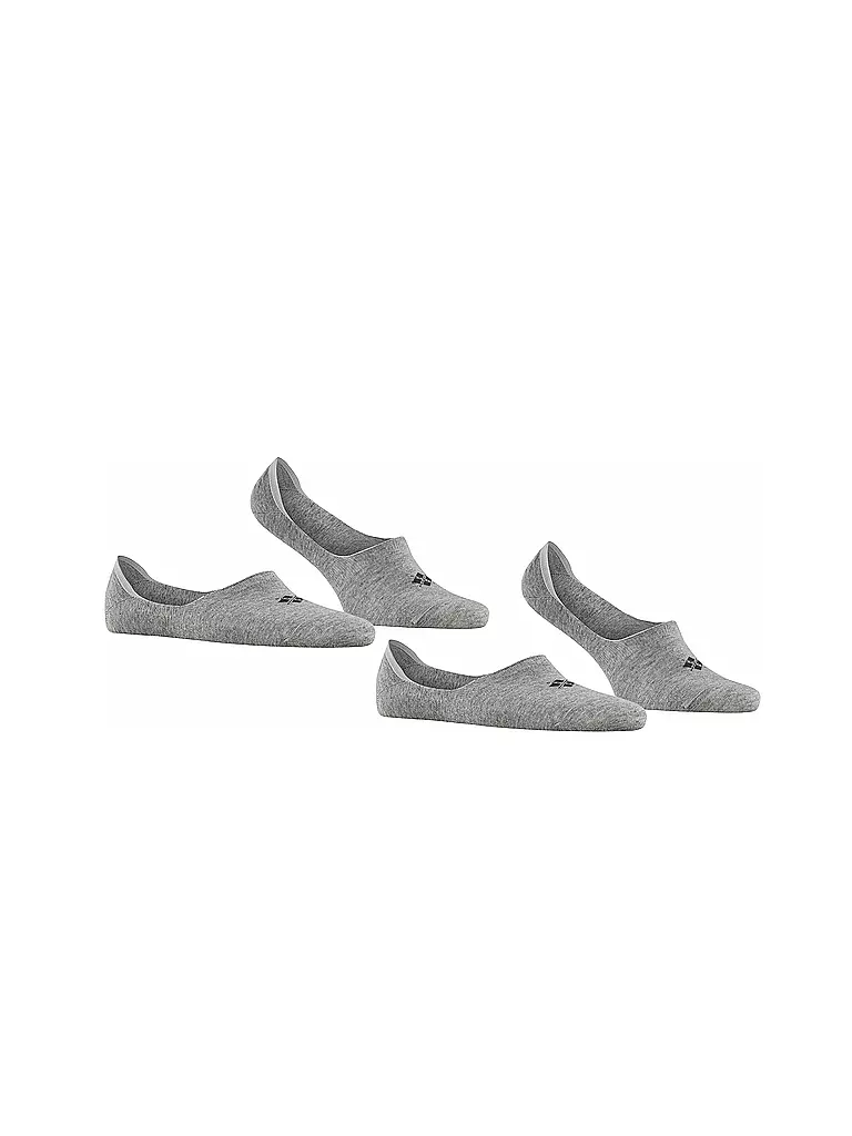 BURLINGTON | Füsslinge EVERYDAY para hombre, paquete de 2, gris claro | 