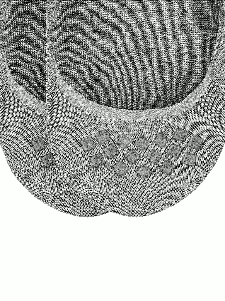 BURLINGTON | Füsslinge EVERYDAY para hombre, paquete de 2, gris claro | 