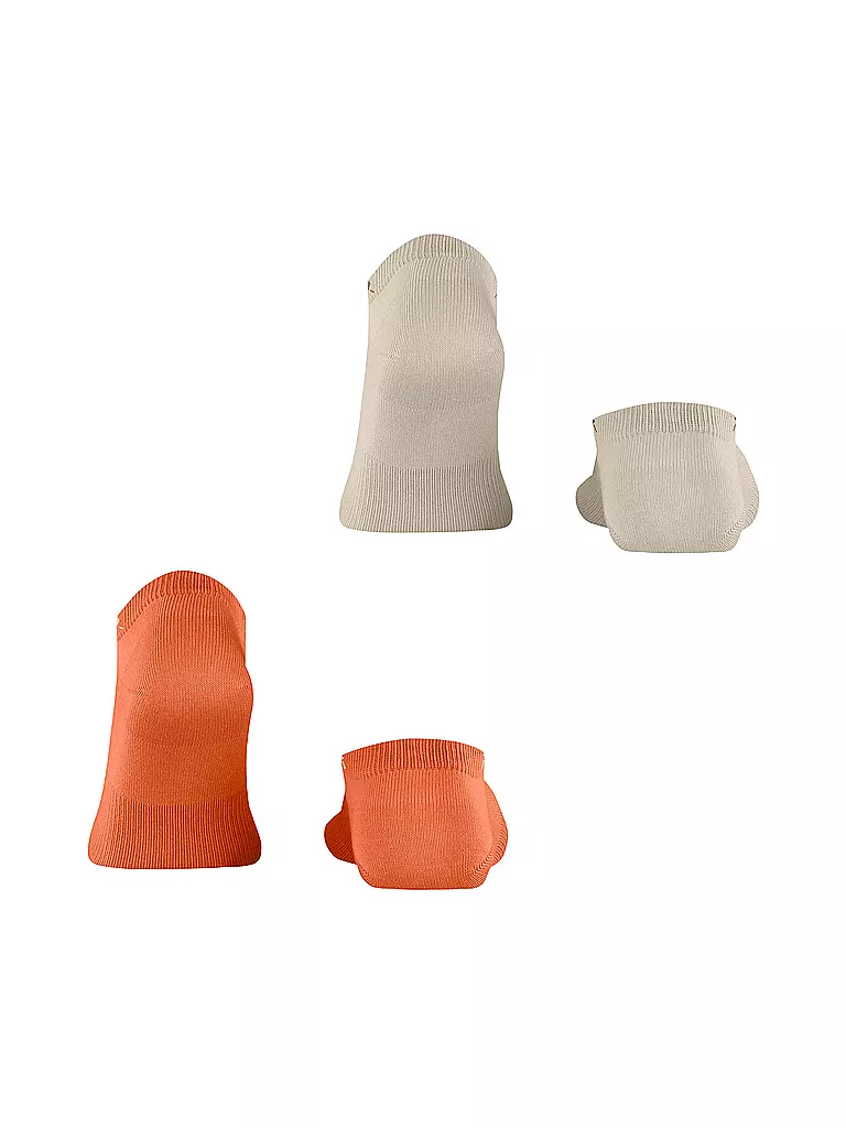 BURLINGTON | Herren Sneaker Socken EVERYDAY 2-er Pkg. 40-46 pumpkin | Naranja