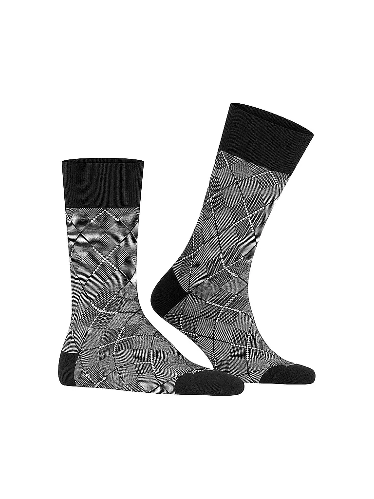 BURLINGTON | Herren Socken CARRINGTON 40-46 black | Negro