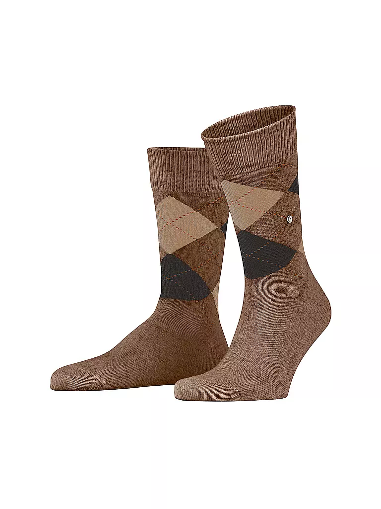 BURLINGTON | Herren Socken DUNDEE 40-46 toffe mel  | Marrón claro