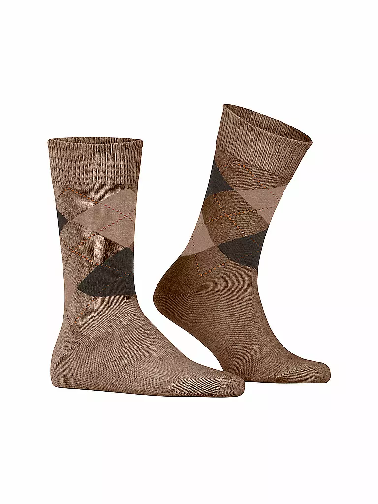 BURLINGTON | Herren Socken DUNDEE 40-46 toffe mel  | Marrón claro