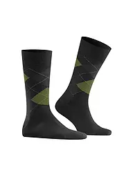 BURLINGTON | Calcetines de hombre EDINBURGH 40-46 salvia | Negro