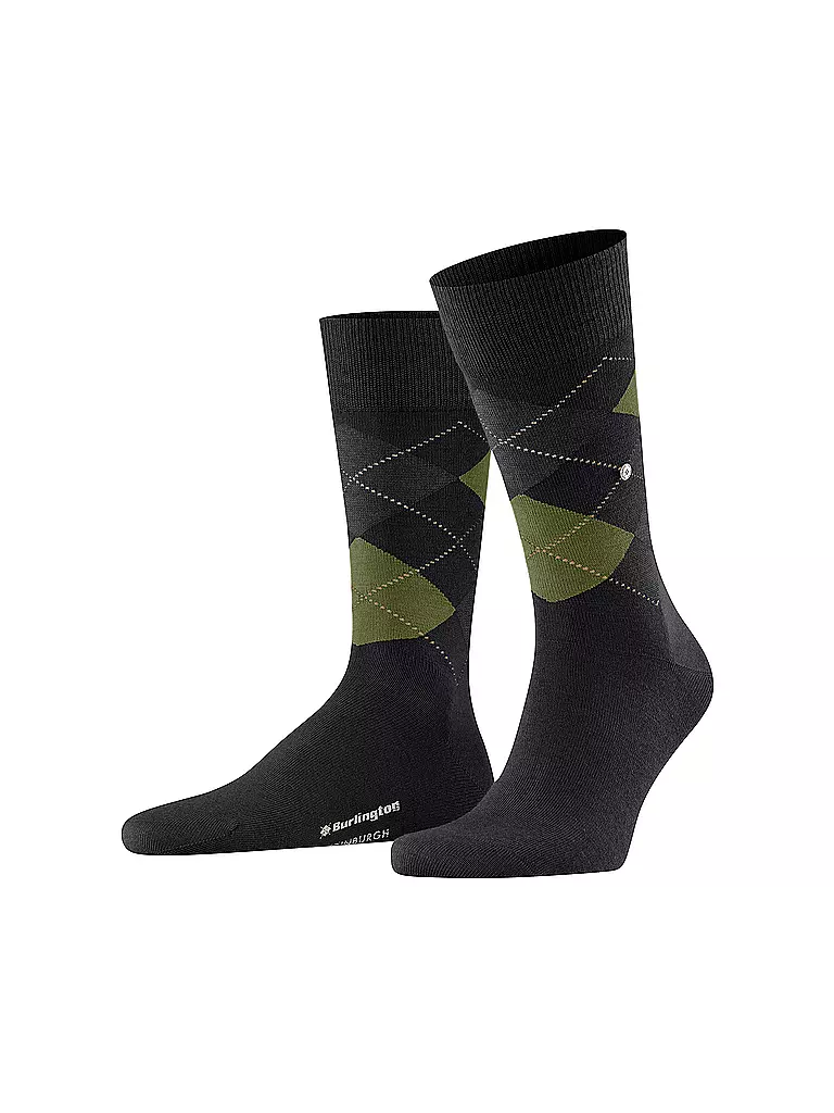 BURLINGTON | Herren Socken EDINBURGH 40-46 black | Negro