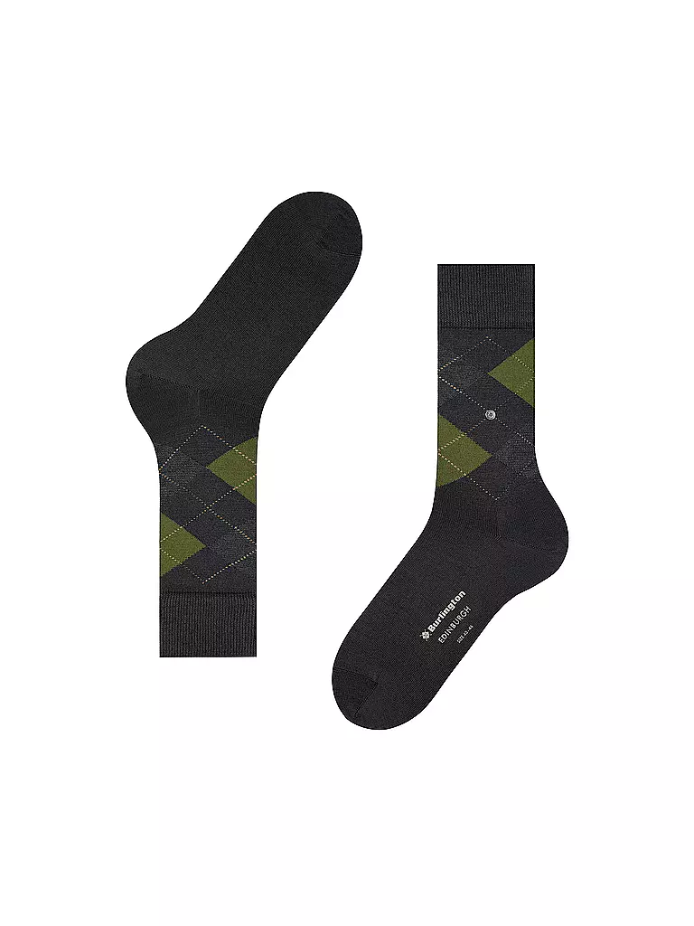 BURLINGTON | Herren Socken EDINBURGH 40-46 black | Negro