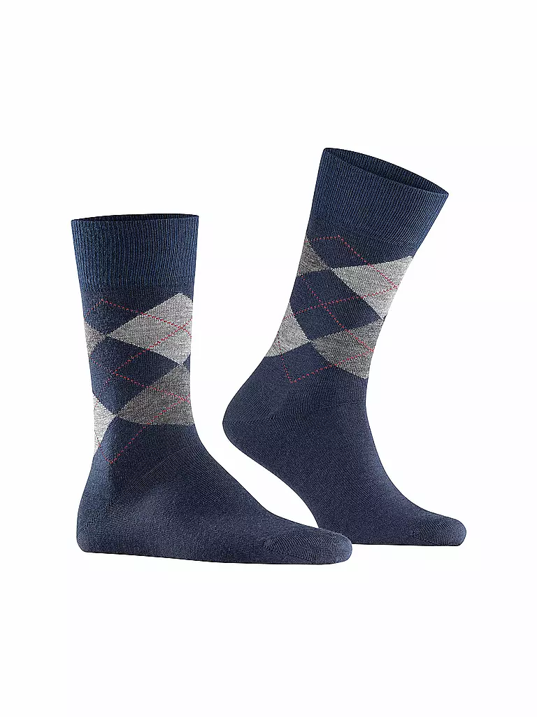 BURLINGTON | Herren Socken EDINBURGH 40-46 dark navy | Azul
