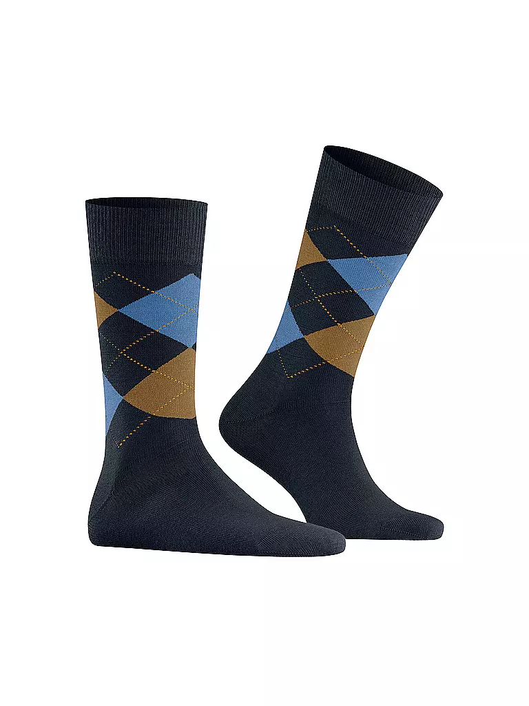 BURLINGTON | Herren Socken EDINBURGH 40-46 dark night | Azul oscuro