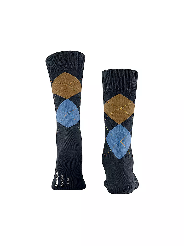 BURLINGTON | Herren Socken EDINBURGH 40-46 dark night | Azul oscuro