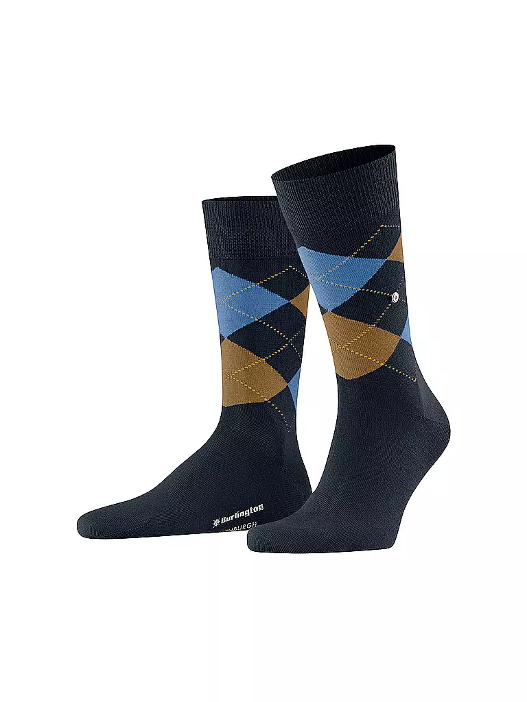 BURLINGTON | Herren Socken EDINBURGH 40-46 dark night | Azul oscuro