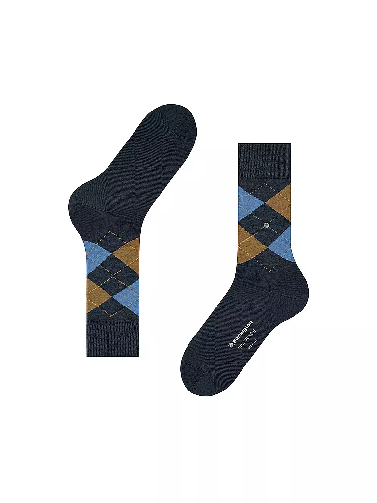 BURLINGTON | Herren Socken EDINBURGH 40-46 dark night | Azul oscuro