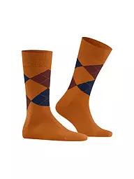 BURLINGTON | Calcetines de hombre EDINBURGH 40-46 salvia | Naranja