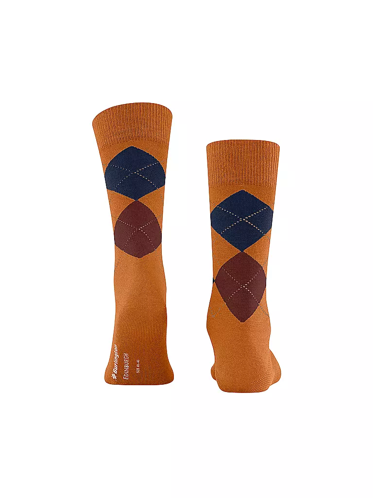 BURLINGTON | Herren Socken EDINBURGH blush | Naranja