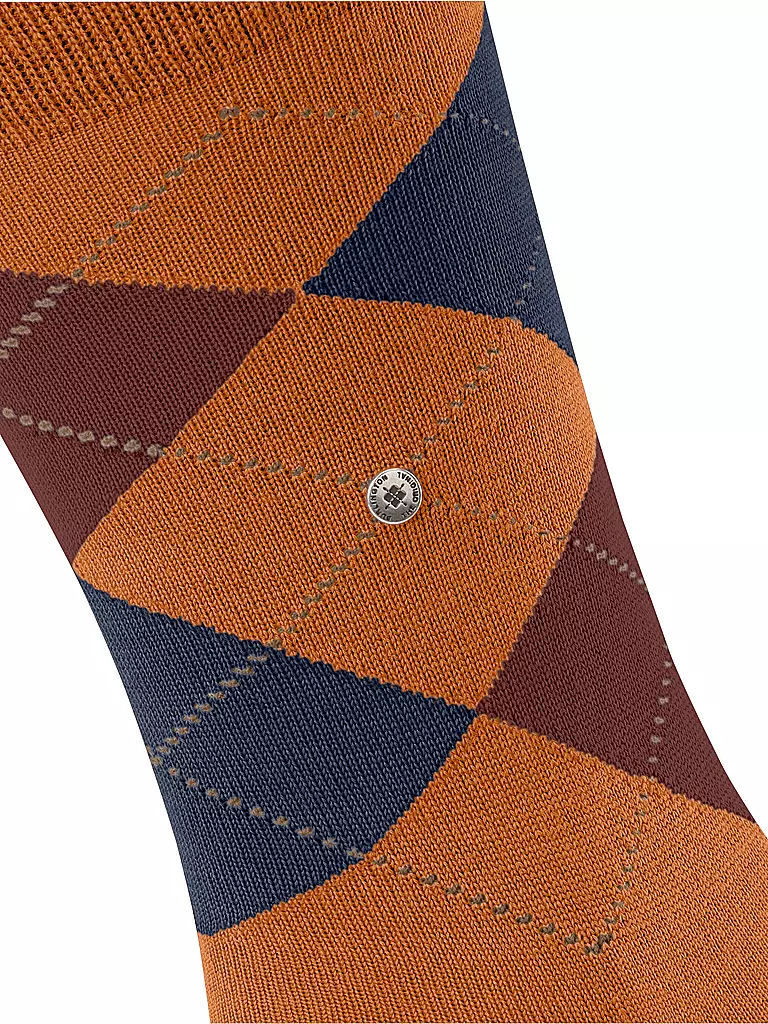 BURLINGTON | Herren Socken EDINBURGH blush | Naranja