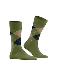 BURLINGTON | Calcetines de hombre EDINBURGH 40-46 salvia | Oliva
