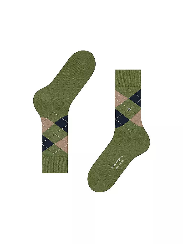 BURLINGTON | Herren Socken EDINBURGH cactus | Oliva