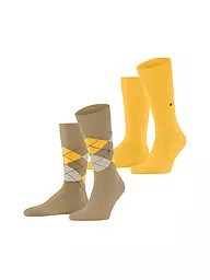 BURLINGTON | Calcetines de hombre EVERYDAY, paquete de 2, 40-46 negro | Beige