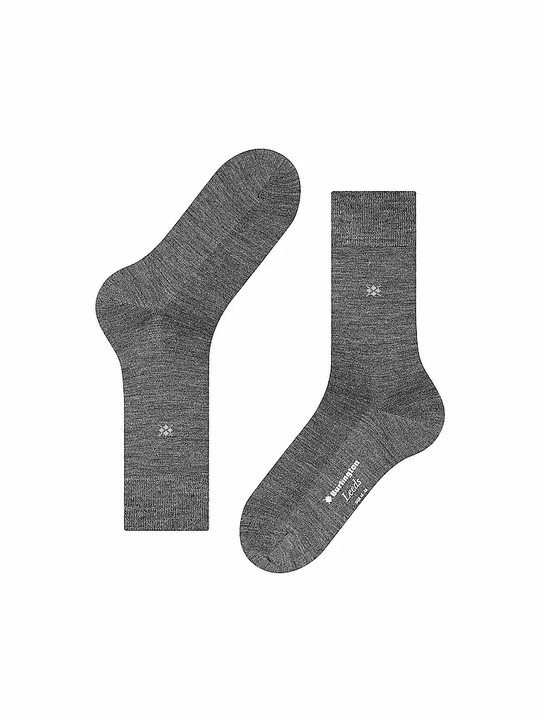 BURLINGTON | Herren Socken LEEDS 40-46 asphalt mel. | Gris