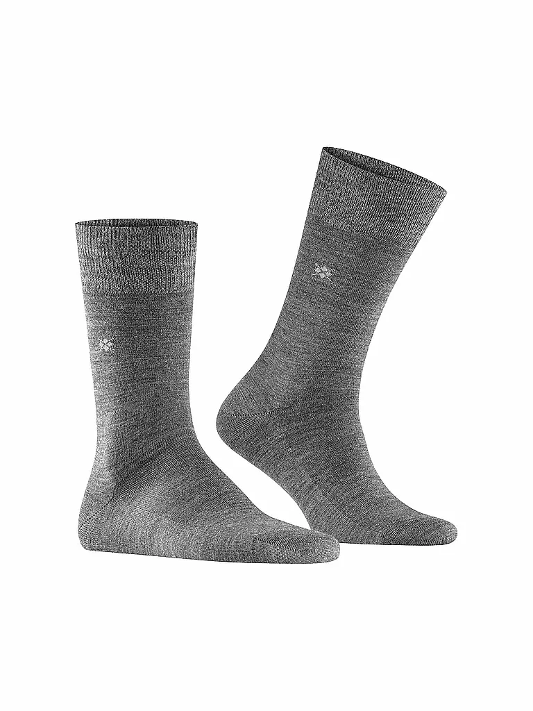BURLINGTON | Herren Socken LEEDS 40-46 asphalt mel. | Gris