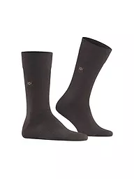 BURLINGTON | Calcetines de hombre LEEDS negros | Marrón