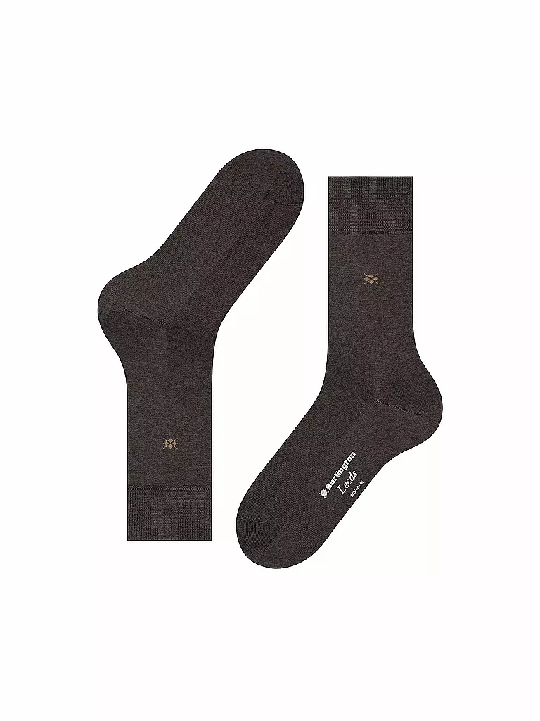BURLINGTON | Herren Socken LEEDS 40-46 brown mel | Marrón