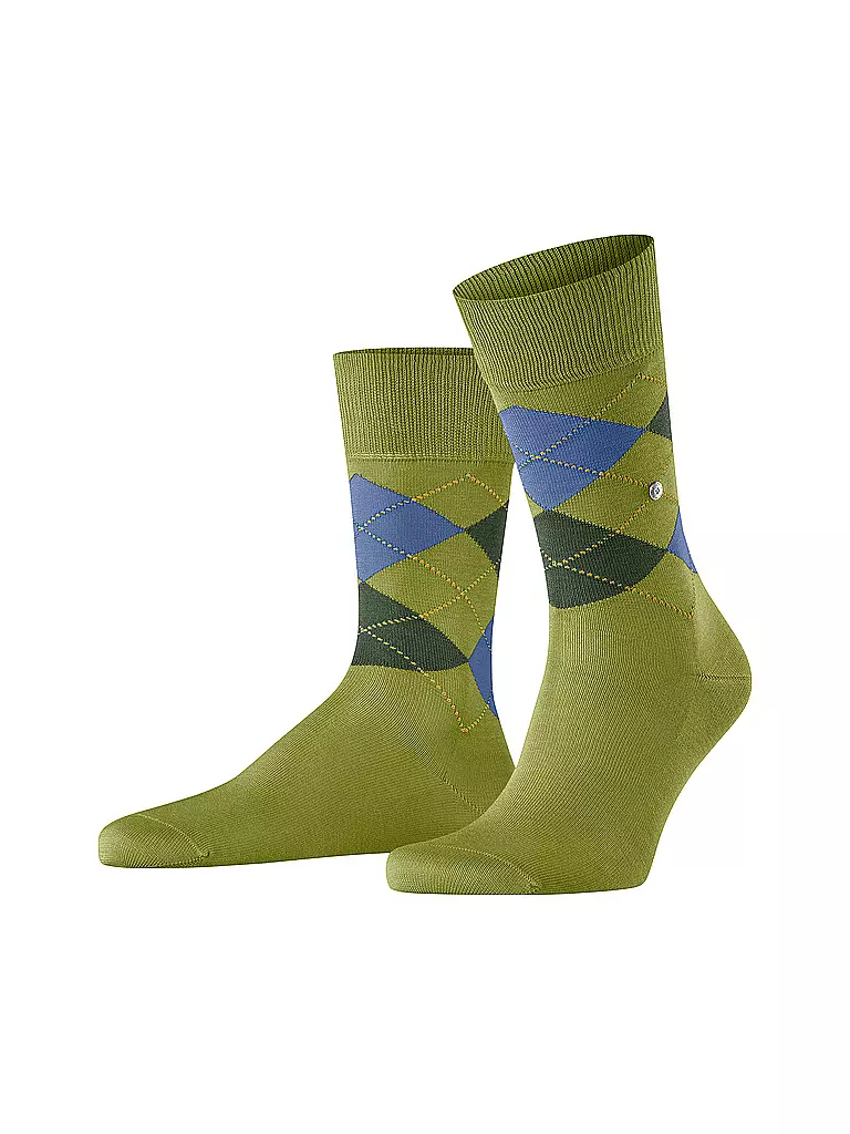BURLINGTON | Herren Socken MANCHESTER jungle  | Verde