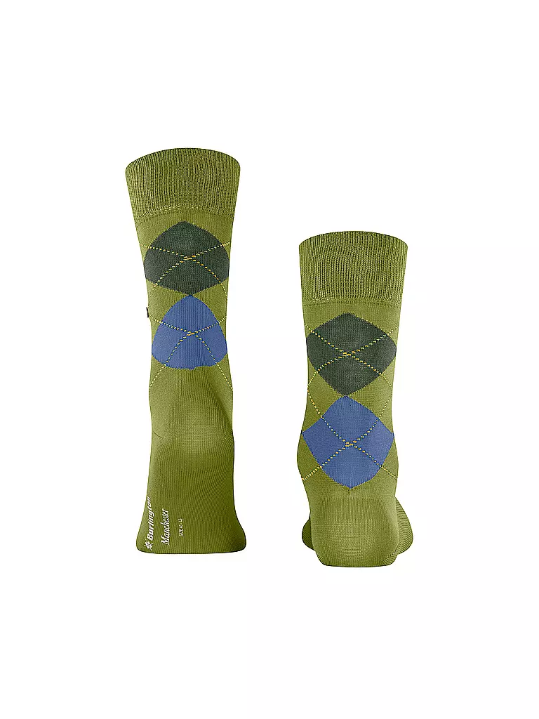 BURLINGTON | Herren Socken MANCHESTER jungle  | Verde