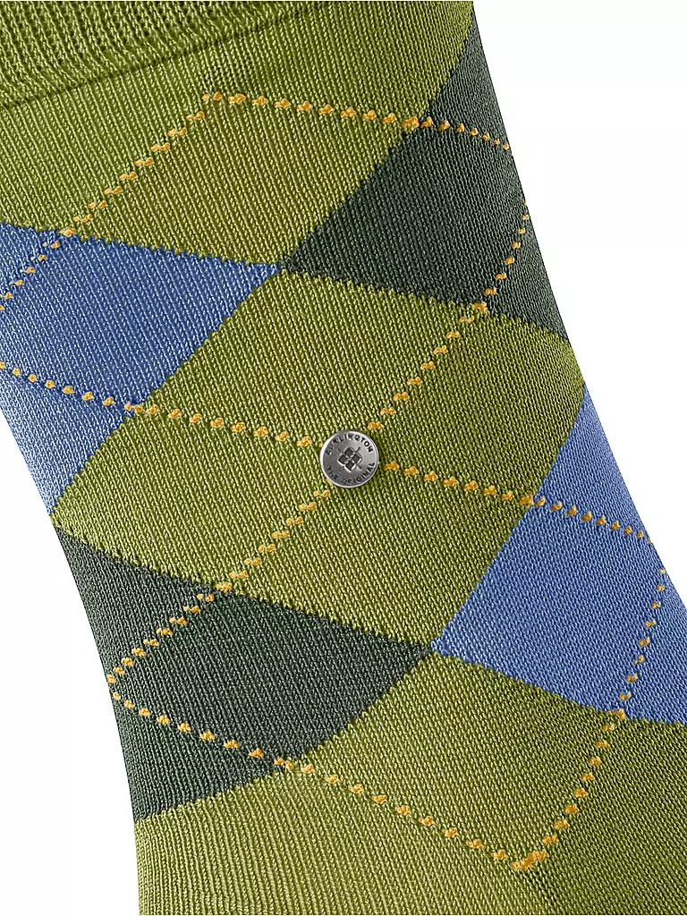 BURLINGTON | Herren Socken MANCHESTER jungle  | Verde
