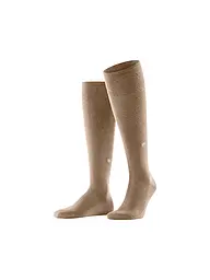 BURLINGTON | Calcetines hasta la rodilla LEEDS 40-46 negros para hombre | Camel