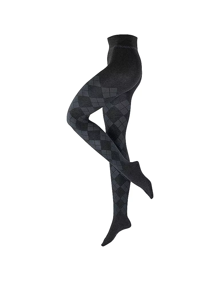 BURLINGTON | Medias de punto ELEGANT ESSENCE antracita mel. | Gris