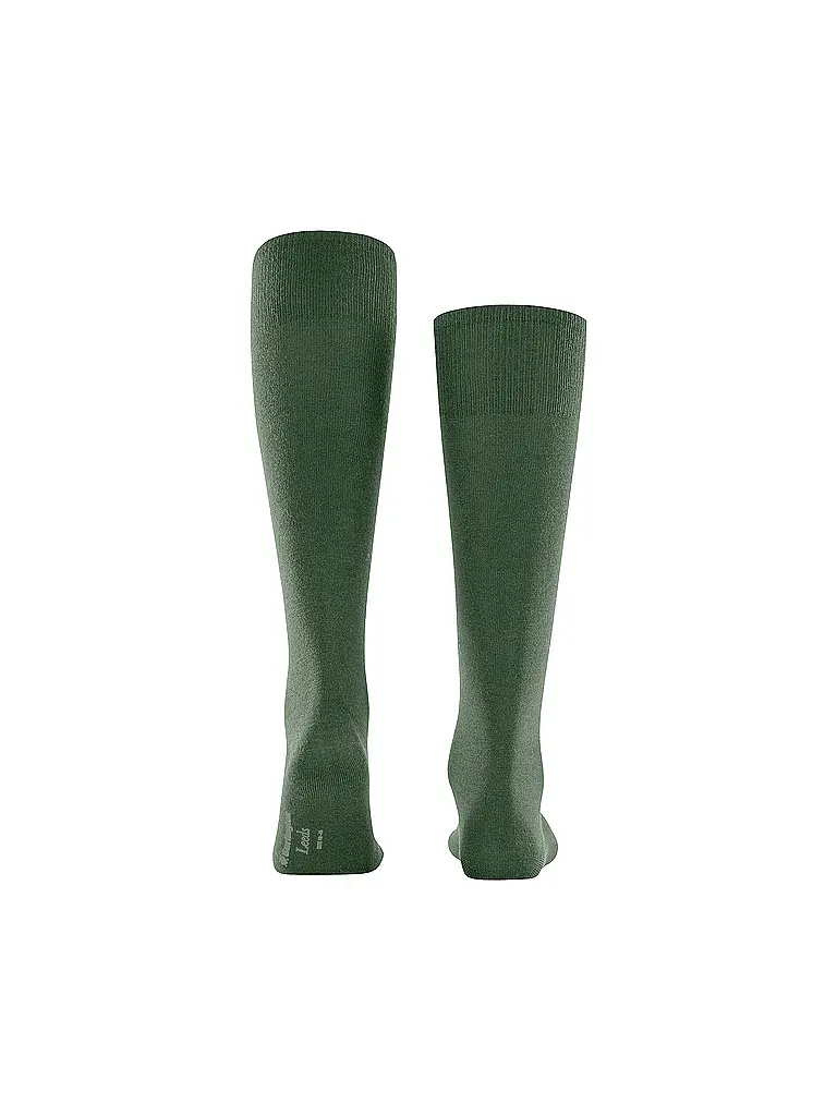 BURLINGTON | Nombre del producto: Calcetines hasta la rodilla LEEDS 40-46 asparagus para hombre | Verde oscuro